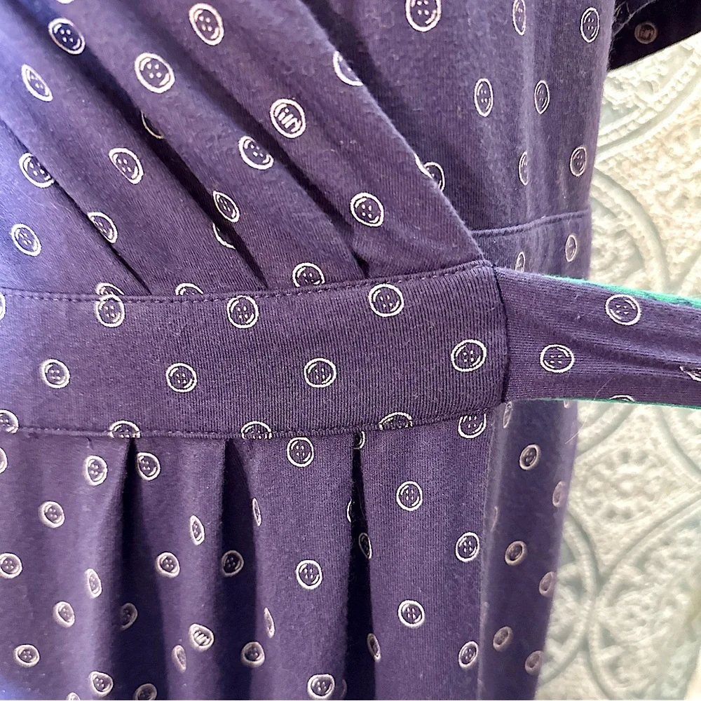 #D3. Lilly Pulitzer Arina Button Print Wrap Dress - Picture 6 of 9